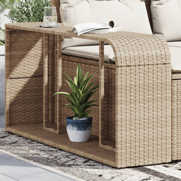Beige Lagerregale Parmenia (2 Stück Polyrattan)