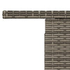Grauer Gartentisch Dorus 100x55x73cm (Polyrattan und Akazienholz)