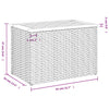 Graue Garten-Beistelltische Azimussa 55x34x37cm (2 Stück Polyrattan Holz)