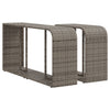 Graue Aufbewahrungsregale Parmenia (2 Stück Polyrattan)