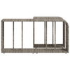 Graue Aufbewahrungsregale Parmenia (2 Stück Polyrattan)