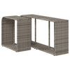Graue Aufbewahrungsregale Parmenia (2 Stück Polyrattan)