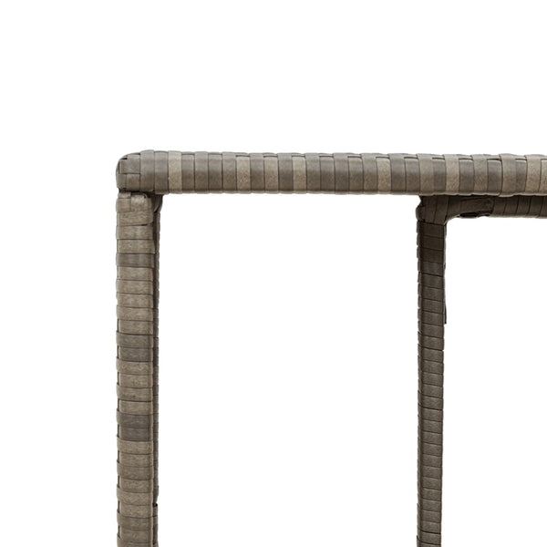 Graue Aufbewahrungsregale Parmenia (2 Stück Polyrattan)