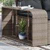 Graue Aufbewahrungsregale Parmenia (2 Stück Polyrattan)