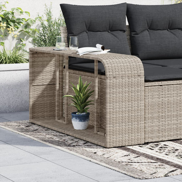 Hellgraue Aufbewahrungsregale Parmenia (2 Stück Polyrattan)