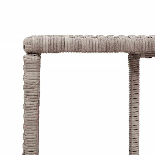 Hellgraue Aufbewahrungsregale Parmenia (2 Stück Polyrattan)