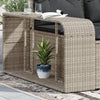 Hellgraue Aufbewahrungsregale Parmenia (2 Stück Polyrattan)