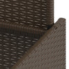 Brauner Gartentisch Dorus 100x55x73cm (Polyrattan)