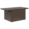 Brauner Gartentisch Dorus 100x55x73cm (Polyrattan)