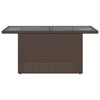 Brauner Gartentisch Dorus 100x55x73cm (Polyrattan)