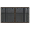 Brauner Gartentisch Dorus 100x55x73cm (Polyrattan)