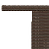 Brauner Gartentisch Dorus 100x55x73cm (Polyrattan)