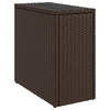Brauner Garten-Beistelltisch Pintea 58x27,5x55cm (Polyrattan)