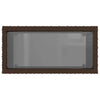 Brauner Garten-Beistelltisch Pintea 58x27,5x55cm (Polyrattan)