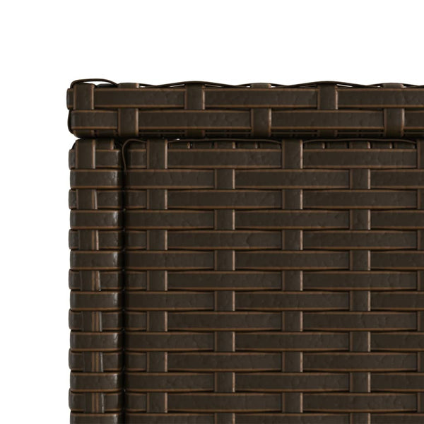 Brauner Garten-Beistelltisch Pintea 58x27,5x55cm (Polyrattan)