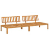 Garten-Mittelsofas Eneie (2 Stück Akazienholz)
