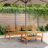 Garten-Mittelsofas Eneie (2 Stück Akazienholz)