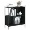 Schwarzes Bücherregal Harald 72x28x77,5cm (Holz)