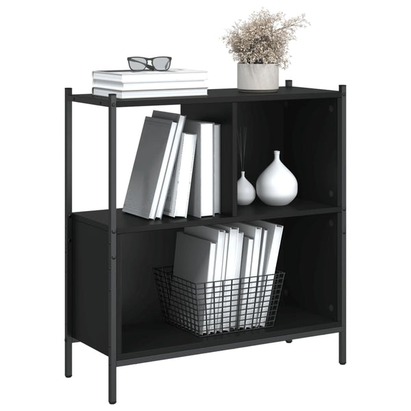 Schwarzes Bücherregal Harald 72x28x77,5cm (Holz)