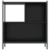 Schwarzes Bücherregal Harald 72x28x77,5cm (Holz)