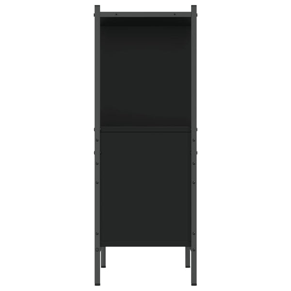 Schwarzes Bücherregal Harald 72x28x77,5cm (Holz)