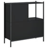 Schwarzes Bücherregal Harald 72x28x77,5cm (Holz)