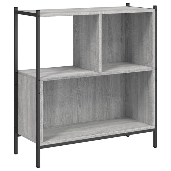 Harmaa kirjahylly Harald 72x28x77,5cm (puinen)