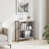 Harmaa kirjahylly Harald 72x28x77,5cm (puinen)