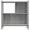Harmaa kirjahylly Harald 72x28x77,5cm (puinen)