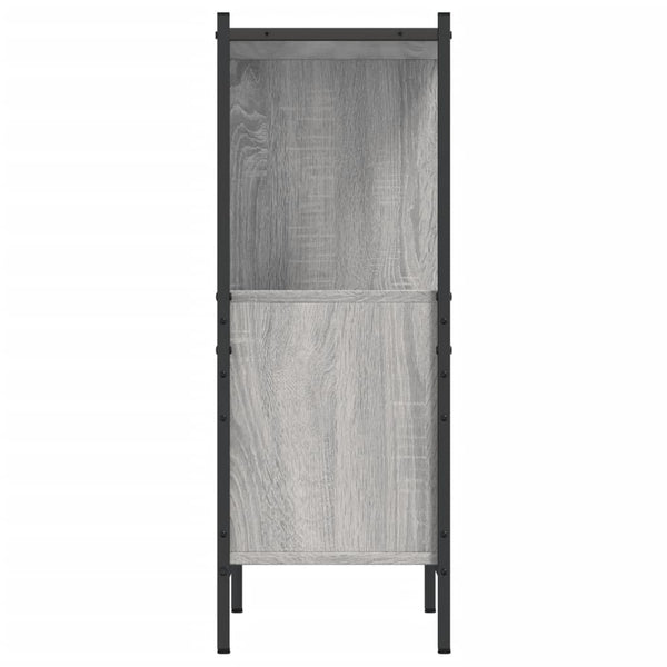 Harmaa kirjahylly Harald 72x28x77,5cm (puinen)