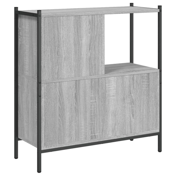 Harmaa kirjahylly Harald 72x28x77,5cm (puinen)