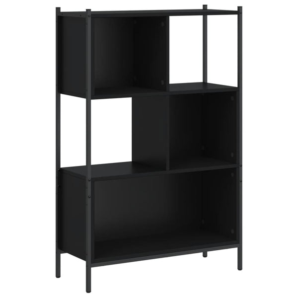 Schwarzes Bücherregal Harald 72x28x109cm (Holz)
