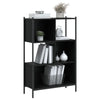 Schwarzes Bücherregal Harald 72x28x109cm (Holz)