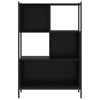 Schwarzes Bücherregal Harald 72x28x109cm (Holz)