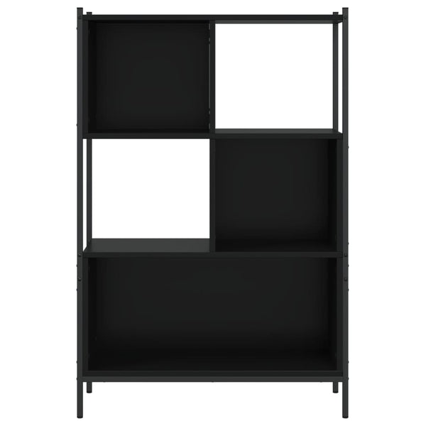 Schwarzes Bücherregal Harald 72x28x109cm (Holz)