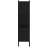 Schwarzes Bücherregal Harald 72x28x109cm (Holz)
