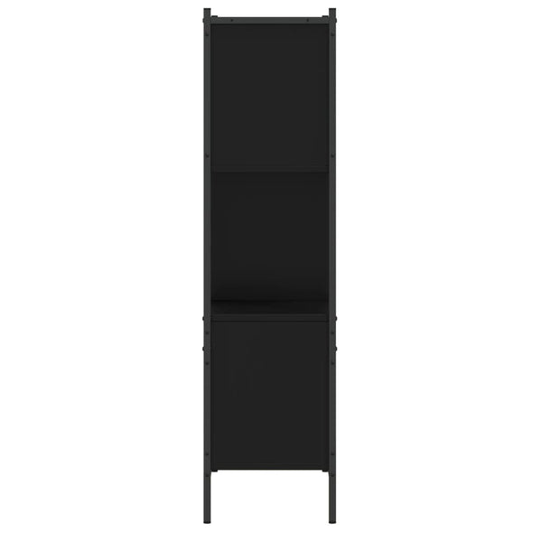 Schwarzes Bücherregal Harald 72x28x109cm (Holz)