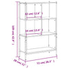 Schwarzes Bücherregal Harald 72x28x109cm (Holz)