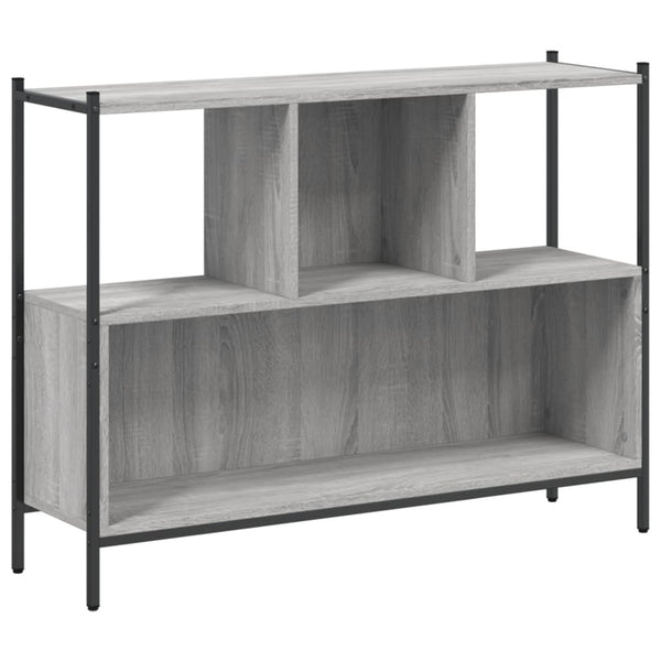 Graues Bücherregal Preoteasa 102x28x77,5cm (Holz)