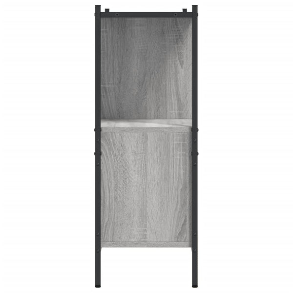 Graues Bücherregal Preoteasa 102x28x77,5cm (Holz)