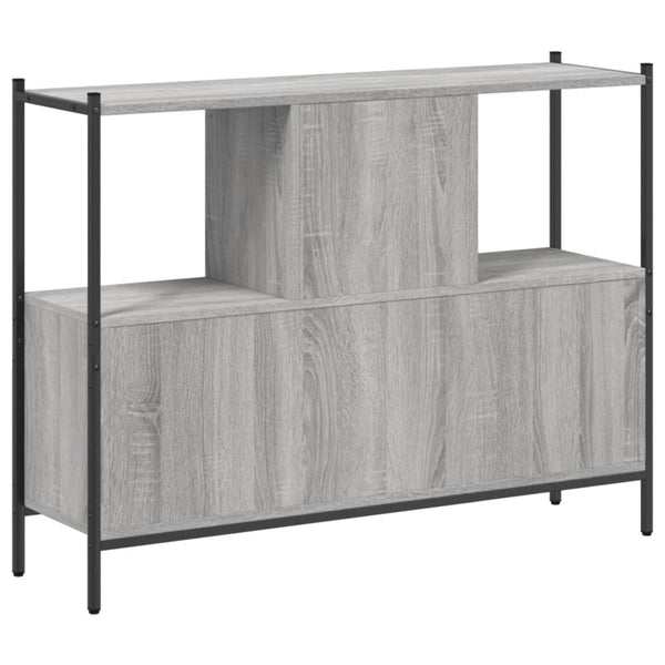 Graues Bücherregal Preoteasa 102x28x77,5cm (Holz)