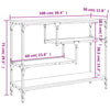 Schwarzer Konsolentisch Polixia 100x30x75cm (Holz)