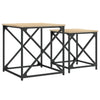 Set-Couchtische Ermine (2 Stück, Sonoma-Eiche Holz)