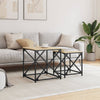 Set-Couchtische Ermine (2 Stück, Sonoma-Eiche Holz)