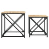 Set-Couchtische Ermine (2 Stück, Sonoma-Eiche Holz)