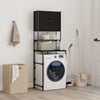 Waschmaschinenschrank Olimpu, Schwarz, 68x48,5x194cm
