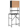 Waschmaschinenschrank Olimpu, Schwarz, 68x48,5x194cm