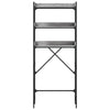 Graues Waschmaschinenregal Patrisor 67x25x163cm (Holz)