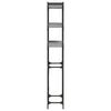 Graues Waschmaschinenregal Patrisor 67x25x163cm (Holz)