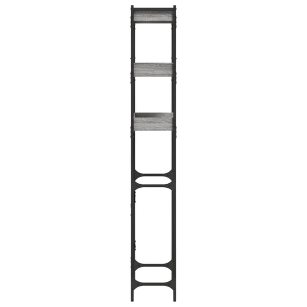 Graues Waschmaschinenregal Patrisor 67x25x163cm (Holz)